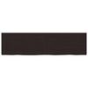 vidaXL Waschtischplatte Dunkelbraun 220x60x(2-6)cm Massivholz