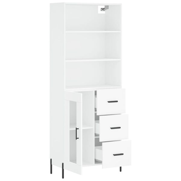 vidaXL Highboard Wei&szlig; 69,5x34x180 cm Holzwerkstoff