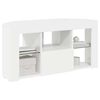 vidaXL Eck-LED-TV-Schrank Wandmontiert Hochglanz Wei&szlig; 100 x 40 x 50 cm