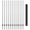 vidaXL Zaun mit Pfosten Grau 1.6 x 25 m Stahl und PVC