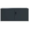 vidaXL Aktenschrank Anthrazit 90x40x240 cm Stahl