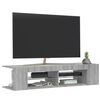 vidaXL TV-Schrank mit LED-Leuchten Grau Sonoma 135x39x30 cm