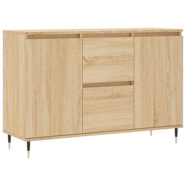 vidaXL Sideboard Sonoma-Eiche 101,5x35x70 cm Holzwerkstoff