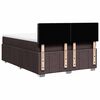 vidaXL Boxspringbett mit Matratze Dunkelbraun 140x190 cm Stoff