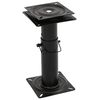 vidaXL Bootssitz-Podest 360&deg; Drehbar Verstellbar Stahl
