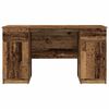 vidaXL Schreibtisch mit Regal Altholz 140 x 49 x 76 cm Holzwerkstoff