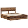 vidaXL Bettrahmen Altholz 200 x 200 cm Massives Kiefernholz