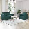 vidaXL Sofa 120cm 2 pcs Dunkelgr&uuml;n Metall