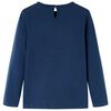 Kinder-Langarmshirt Marineblau 128