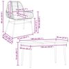 vidaXL 5-tlg. Garten-Essgruppe mit Kissen Schwarz Poly Rattan Glas