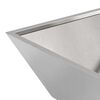 vidaXL Garten-Pflanzgef&auml;&szlig; Silber 50 x 50 x 15 cm Edelstahl