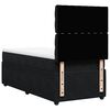 vidaXL Boxspringbett mit Matratze Schwarz 90x200 cm Samt
