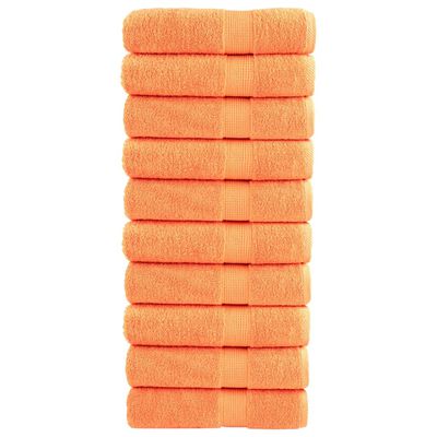 vidaXL Premium-Handtücher SOLUND 10 Stk. Orange 50x100 cm 600 g/m²