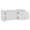 vidaXL Couchtisch Hochglanz-Wei&szlig; 90x50x41,5 cm Holzwerkstoff