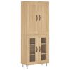 vidaXL Highboard Sonoma-Eiche 69,5x34x180 cm Holzwerkstoff