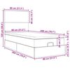 vidaXL Ottoman-Bett mit Matratzen Schwarz 80x200 cm Samt