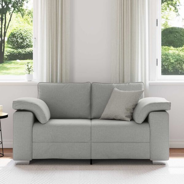 vidaXL Sofa 120cm Wolkengrau Stoff