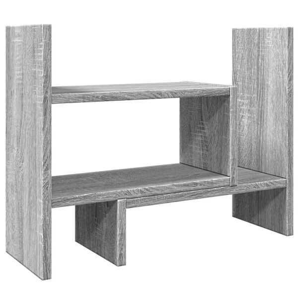 vidaXL Schreibtisch-Organizer Grau Sonoma 38,5x17x39 cm Holzwerkstoff