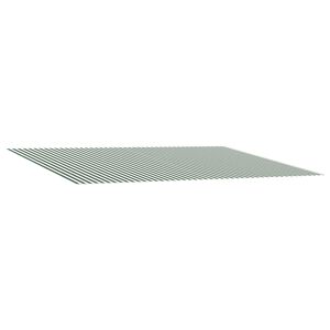 vidaXL Markisenersatzstoff Gr&uuml;n und Wei&szlig; 500 x 350 cm Polyester