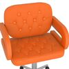 vidaXL Esszimmerstuhl Drehbar Orange Kunstleder