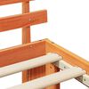 vidaXL Bettrahmen Wachsbraun 140 x 200 cm Massives Kiefernholz