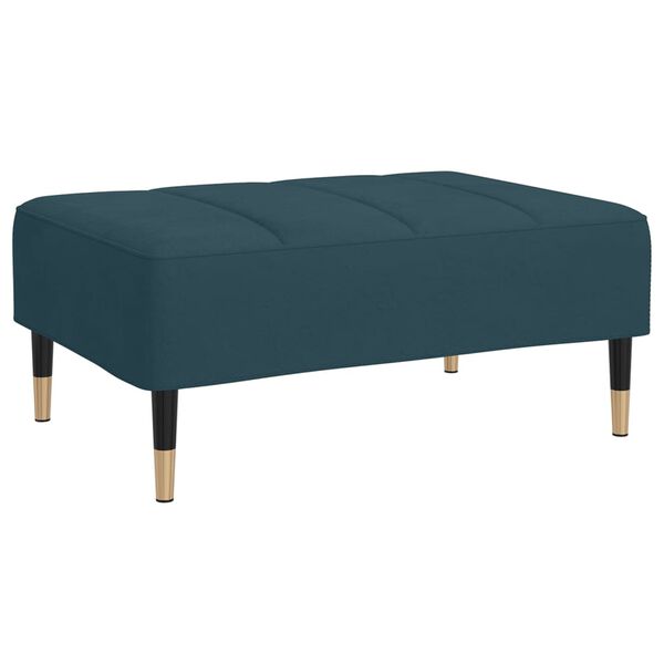 vidaXL Fu&szlig;hocker Blau 78x56x32 cm Samt