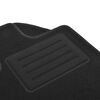vidaXL Teppich f&uuml;r Motorfahrzeuge Schwarz Stoff