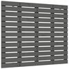 vidaXL Wand-Kopfteil Grau 106x3x91,5 cm Massivholz Kiefer