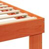 vidaXL Bettrahmen mit Kopfteil Braun 135 x 190 cm Massives Kiefernholz