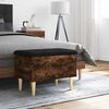 vidaXL Sitzbank mit Stauraum R&auml;uchereiche 62x42x46 cm Holzwerkstoff