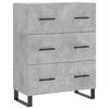 vidaXL Highboard Betongrau 69,5x34x180 cm Holzwerkstoff