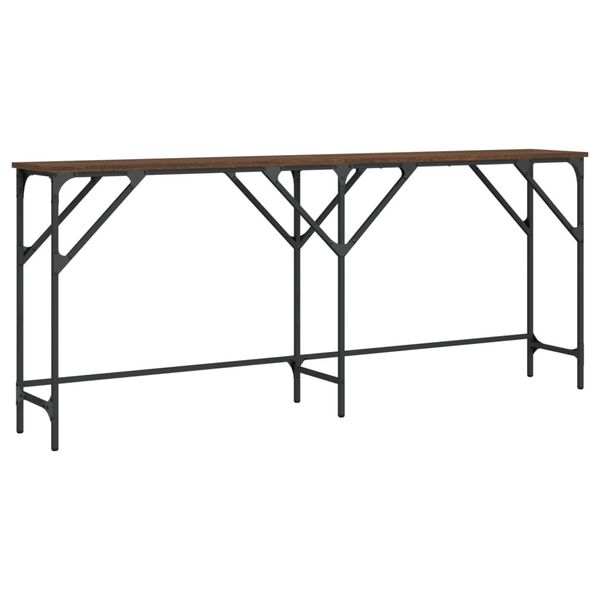 vidaXL Konsolentisch Braun Eichen-Optik 180x29x75 cm Holzwerkstoff