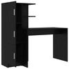 vidaXL Schreibtisch 2 pcs Schwarz Eichen-Optik