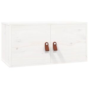 vidaXL Wandschrank Wei&szlig; 60x30x30 cm Massivholz Kiefer