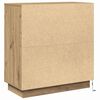 vidaXL LED-Sideboard Artisan-Eiche 71 x 34,5 x 75 cm Holzwerkstoff