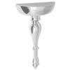 vidaXL Wandkonsole Regal/Ablage Silbern 35x17x81cm Aluminium
