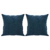 vidaXL 2-Sitzer-Sofa mit Kissen Blau 120 cm Samt