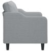 vidaXL 2-Sitzer-Sofa Hellgrau 140 cm Stoff