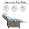 vidaXL Massagesessel Elektrisch Cappuccino-Braun Kunstleder