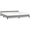 vidaXL Bettgestell ohne Matratze Hellgrau 200x200 cm Samt