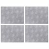vidaXL Stufenmatten 4 stk. 40 x 30 cm Silber Aluminium Rechtwinklig