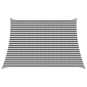 vidaXL Sonnensegel Anthrazit und Wei&szlig; 4 / 5 x 3 m HDPE