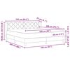 vidaXL Boxspringbett mit Matratze Rosa 200 x 160 cm Polyester