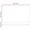 vidaXL Einziehbare Markise Orange und Braun 500 x 300 cm
