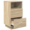 vidaXL Nachttische 2 Stk. mit 2 Schubladen Sonoma-Eiche 36x36x68 cm