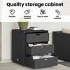 vidaXL Gartenschrank Schwarz 55x59x69 cm Poly Rattan
