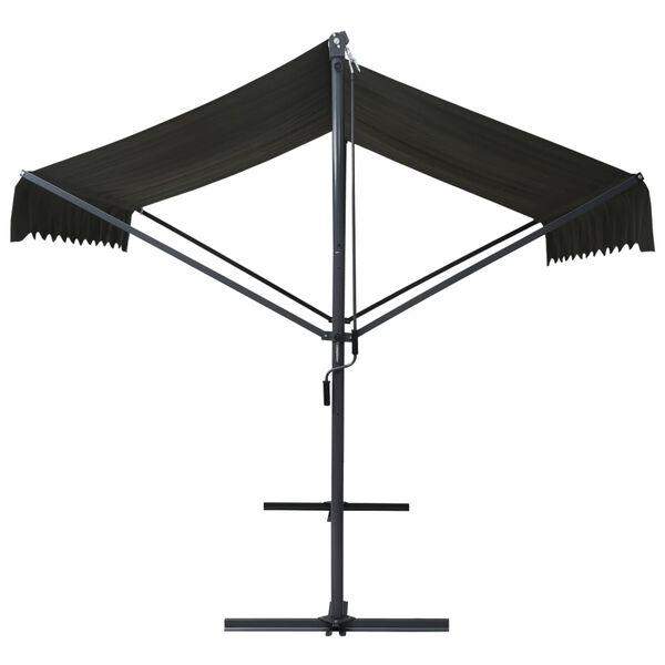 vidaXL Freistehende Markise 300x300 cm Anthrazit