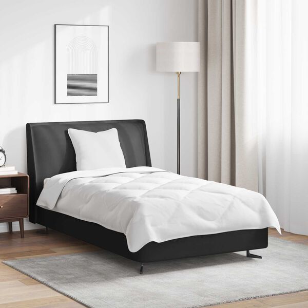 vidaXL Bettdecke mit Kissen 2 pcs Wei&szlig; Mikrofaser