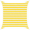 vidaXL Sonnensegel Gelb und Wei&szlig; 2 x 2 m 100 % Polyester Oxford