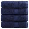 vidaXL Premium-Wascht&uuml;cher SOLUND 4 Stk. Marineblau 30x30 cm 600 g/m&sup2;